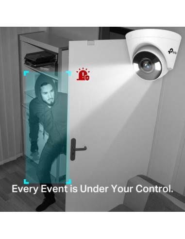 CAMARA IP TP-LINK VIGI TURRET INTERIOR MICROSD 4MP 2.8MM IR IP67 POE