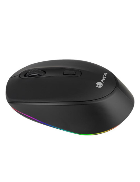 RATON NGS SMOG MULTIDEVICE WIRELESS BLUETOOTH RECARGABLE LED BLACK