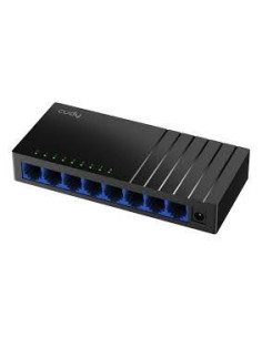 SWITCH 8 PUERTOS 10/100/1000MBPS ETHERNET NEGRO