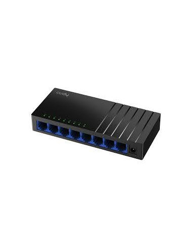 SWITCH 8 PUERTOS 10/100/1000MBPS ETHERNET NEGRO