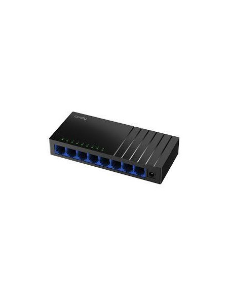 SWITCH 8 PUERTOS 10/100/1000MBPS ETHERNET NEGRO