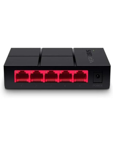 SWITCH MERCUSYS 5 PUERTOS 10/100/1000 NEGRO