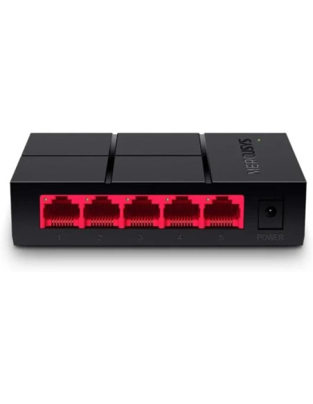 SWITCH MERCUSYS 5 PUERTOS 10/100/1000 NEGRO