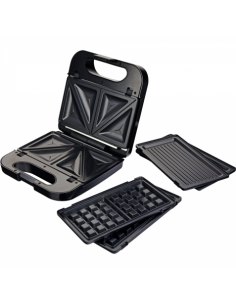 SANDWICHERA 3 EN 1 PLACAS INTERCAMBIABLES GRUNKEL