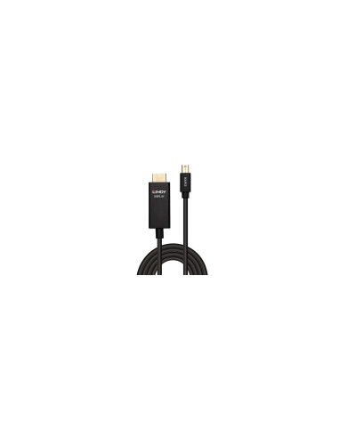 Lindy 40922 adaptador de cable de vÍ­deo 2 m Mini DisplayPort HDMI