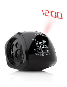 Thomson CP280 radio Reloj Digital Negro