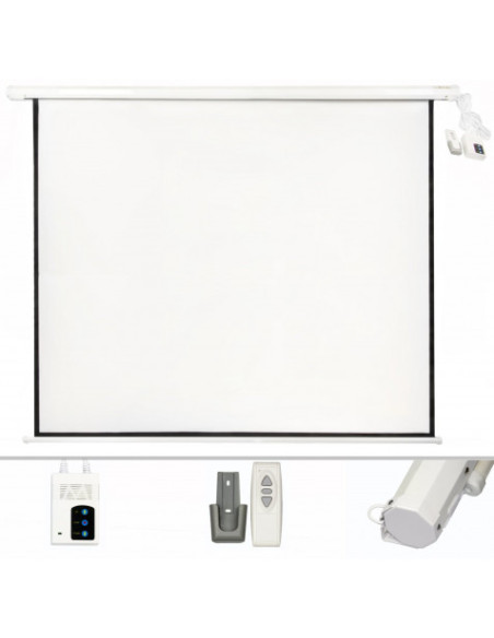 PANTALLA PROYECCION MOTORIZADA 2 X 2MTR CROMAD