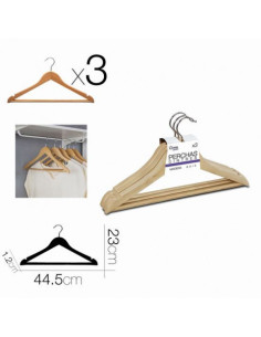 SET 3 PERCHAS MADERA 44.5CM URBAN LIVING