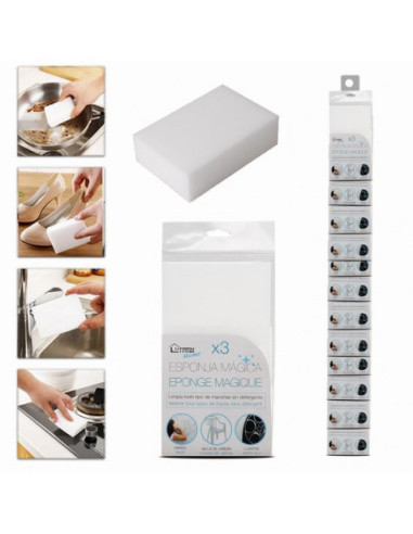 PACK 3 ESPONJAS LIMPIEZA MAGICA URBAN LIVING