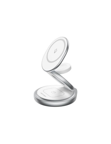 BASE CARGADOR VENTION SMARTPHONE/APPLE WATCH/AURICULARES WIRELESS SILVER