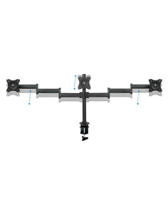 SOPORTE DE MESA TV/MONITOR TOOQ 13-27 8KG 2 BRAZOS PARA 3 PANTALLAS 2
