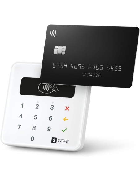 Sumup Air Lector de Tarjetas de Crédito Portátil Bluetooth para Chip