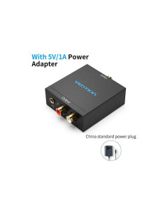 CONVERSOR AUDIO VENTION TOSLINK Y RCA A 2X RCA 2