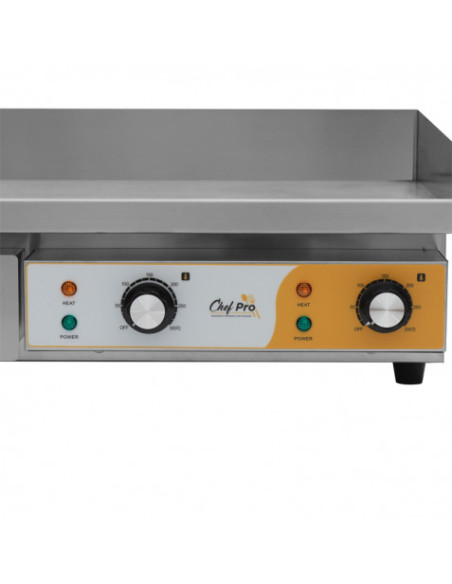 PLANCHA ELÉCTRICA PROFESIONAL SUPERFICIE LISA 4400W CHEF PRO