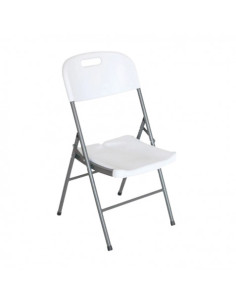 SILLA RESINA PLEGABLE PRO 44X53X83CM BLANCA SUNGARDEN