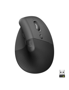 RATON LOGITECH LIFT VERTICAL WIRELESS ERGONOMIC 4000DPI 6 BOTONES BLACK