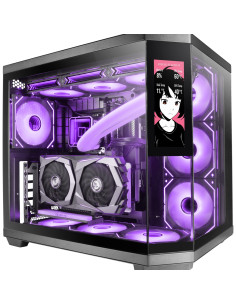 Mars Gaming MC3TCORELCD carcasa de ordenador Midi Tower Negro