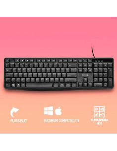 TECLADO NGS FUNKY V4 USB MULTIMEDIA BLACK 2