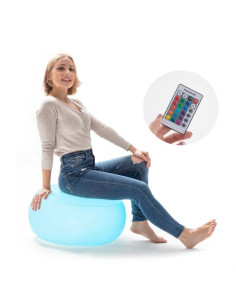 ASIENTO HINCHABLE LED CON MANDO A DISTANCIA |100KG | IP68 | INNOVAGOODS