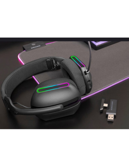 AURICULARES BLUETOOTH 5.3 GAMING ARGB 7.1 MHWPRO MARS GAMING