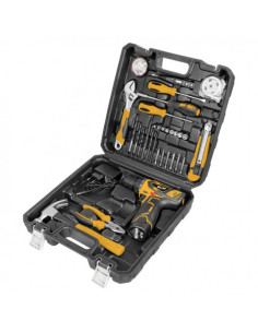 KIT TALADRO ATORNILLADOR 12V 1.5AH + 30 HERRAMIENTAS BLIM 2