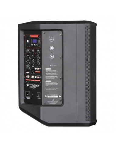 ALTAVOZ AUTOAMPLIFICADO PRO600 8\" 500W CON BATERÍA + 2 MICROS SERIE PRO