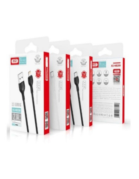 CABLE 2.1A USB A TIPOC 1 METRO BLANCO NB200 XO