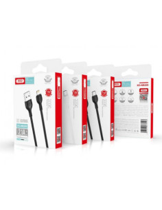 CABLE 2.1A USB A LIGTHNING 1 METRO NEGRO NB200 XO 2