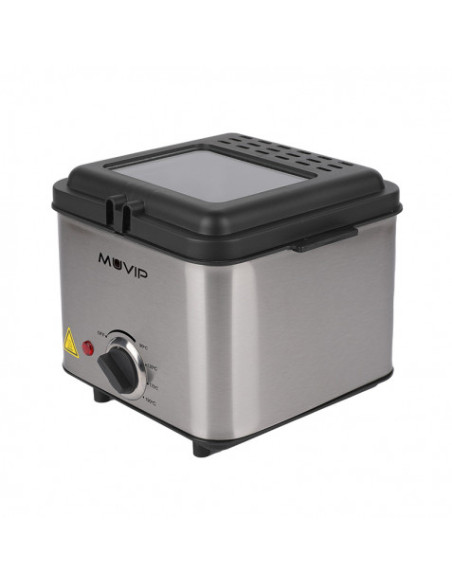 FREIDORA 1.5 LITROS INOXIDABLE 1000W MUVIP