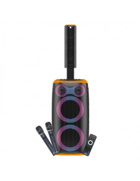 ALTAVOZ KARAOKE COOLSOUND BLAST PUMP 2.1 2X6.5\" + 5xTWEETERS 550W NARANJA