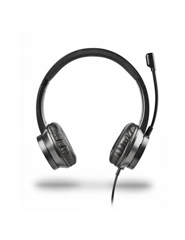 AURICULARES + MICROFONO NGS MSX11PRO JACK 3.5MM BLACK + ADAPTADOR DOBLE JACK
