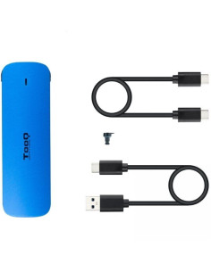 CAJA EXTERNA TOOQ ALUMINIO SSD M.2 NVME USB 3.1 BLUE 2
