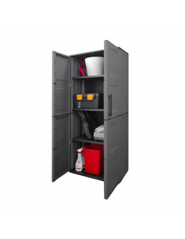 ARMARIO ALTO CON ESTANTES AJUSTABLES 680X370X1630MM ARTPLAST