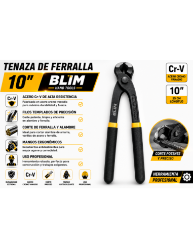TENAZA DE FERRALLA 10\" BLIM