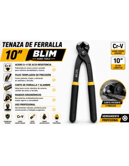 TENAZA DE FERRALLA 10\" BLIM