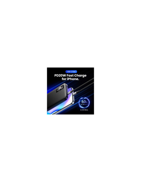 Ugreen 25742 batería externa Ión de litio 10000 mAh Negro