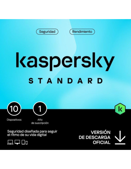 ANTIVIRUS KASPERSKY STANDARD 1YEAR 10L PC/MAC/ANDROID/IOS