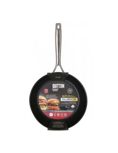 SARTEN ALUMINIO FORJADO FULL INDUCCION 24CM SPIRAL QUTTIN