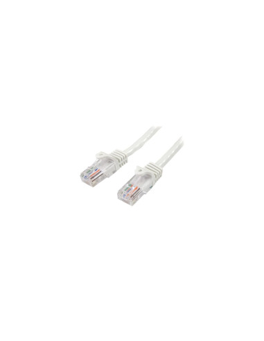 StarTech.com Cable de Red de 5m Blanco Cat5e Ethernet RJ45 sin