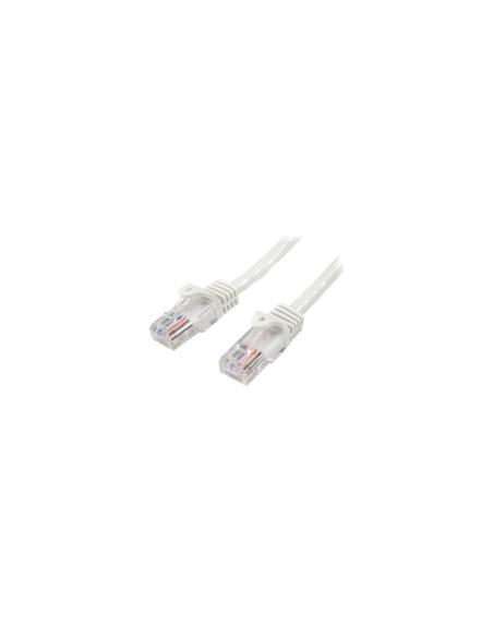 StarTech.com Cable de Red de 5m Blanco Cat5e Ethernet RJ45 sin