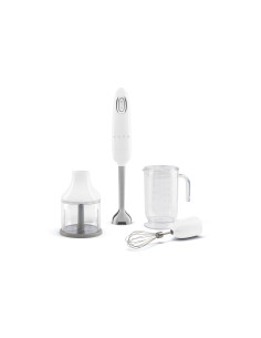 Smeg HBF03WHEU licuadora Batidora de inmersión 700 W Acero inoxidable, Blanco