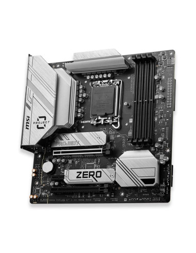 PLACA BASE MSI PRO B760M-PROJECT ZERO MATX 4XDDR5 HDMI + DP
