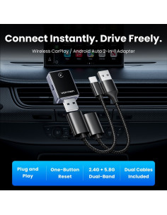 ADAPTADOR CARPLAY/ANDROID AUTO COCHE VENTION WIRELESS 2