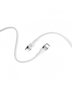 CABLE FLEXIBLE TIPO C A TIPO C 2M 100W FOREVER BLANCO