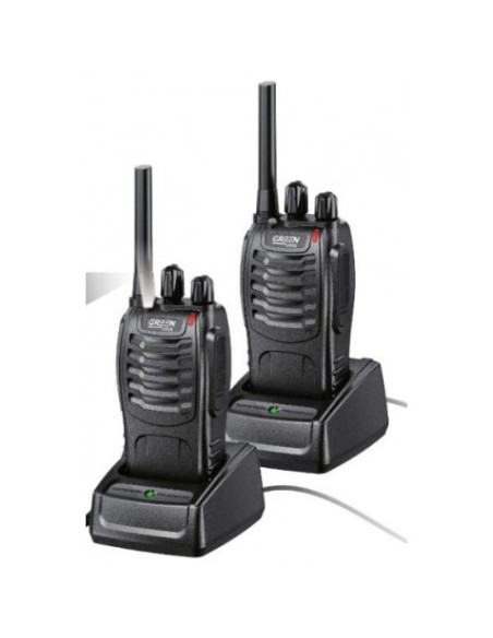 PACK 2 WALKIE-TALKIE BANDA BLUETOOTH 446MHZ 3KM GREENLYCA