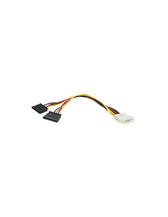 Startech PYO2LP4SATA Cable Alimentación Divisor Molex 4 Pines a 2x