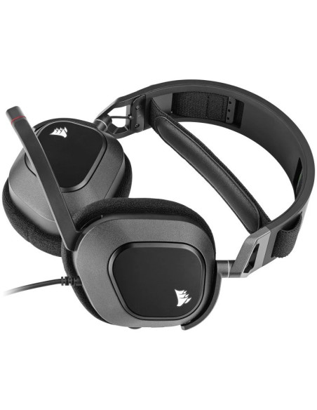 AURICULARES + MICROFONO CORSAIR HS80 USB GAMING HEADSET RGB 7.1 BLACK