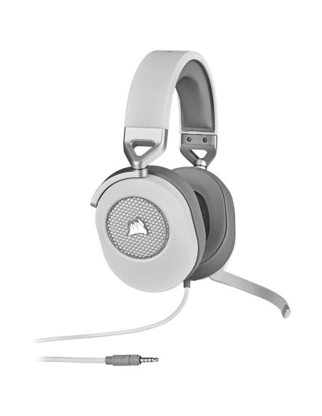 AURICULARES + MICROFONO CORSAIR HS65 USB GAMING HEADSET RGB 7.1 WHITE