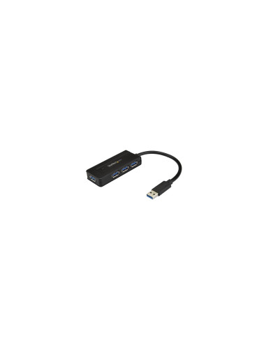 StarTech.com Hub Concentrador USB 3.1 de 4 Puertos - Mini Ladrón USB