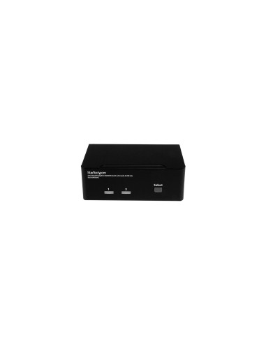 StarTech.com Switch Conmutador KVM de 2 Puertos DisplayPort - 4K 60Hz